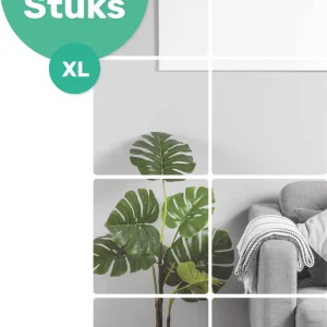XL Plakspiegel - 8 stuks - Zelfklevende