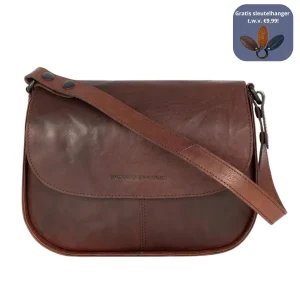 Spikes&Sparrow Tas klep 481180 Dark brown 01