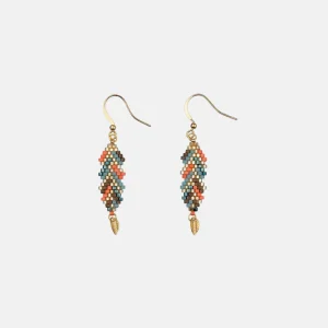 Jungle earrings gold frame