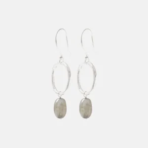 Graceful Labradorite Silver Earrings