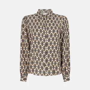 Pillar scratch blouse