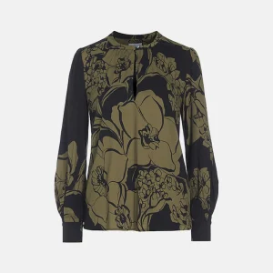 Stacy blouse - big floral ebony