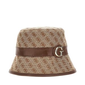 Guess Regenhoed AW5394 Latte logo