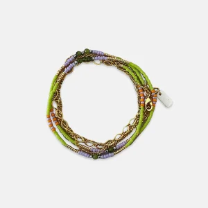 Tiny colour wrap bracelet